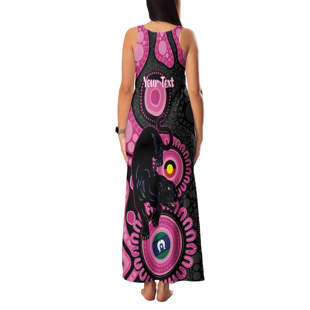 Panthers NAIDOC Week 2026 Personalised Family Matching Tank Maxi Dress and Hawaiian Shirt 50 Years of Deadly Aboriginal Art Pink