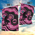 Panthers NAIDOC Week 2026 Personalised Garden Flag 50 Years of Deadly Aboriginal Art Pink