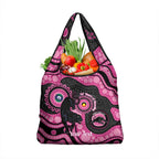 Panthers NAIDOC Week 2026 Personalised Grocery Bag 50 Years of Deadly Aboriginal Art Pink