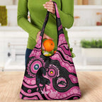 Panthers NAIDOC Week 2026 Personalised Grocery Bag 50 Years of Deadly Aboriginal Art Pink