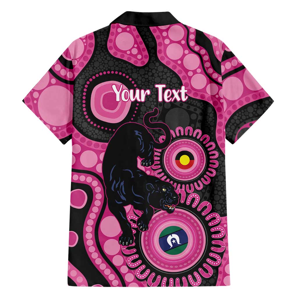 Panthers NAIDOC Week 2026 Personalised Hawaiian Shirt 50 Years of Deadly Aboriginal Art Pink