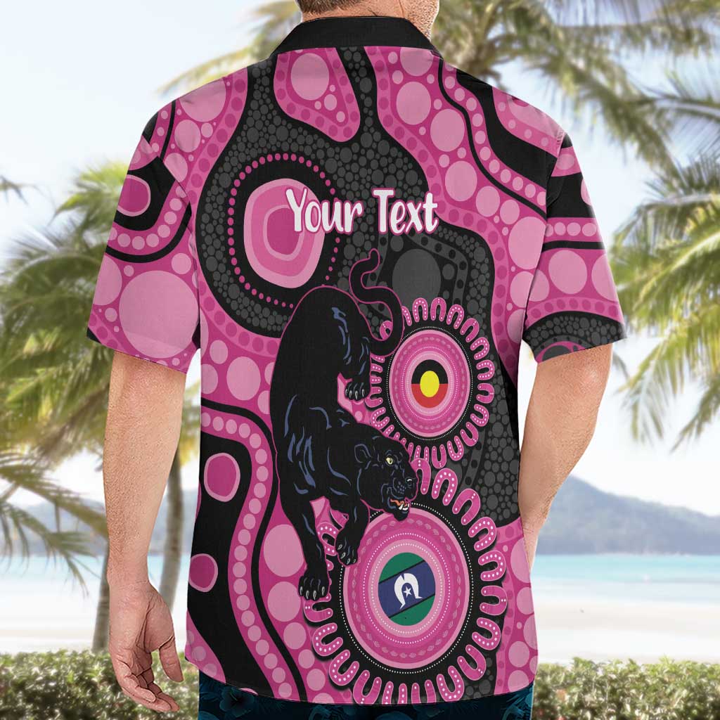 Panthers NAIDOC Week 2026 Personalised Hawaiian Shirt 50 Years of Deadly Aboriginal Art Pink