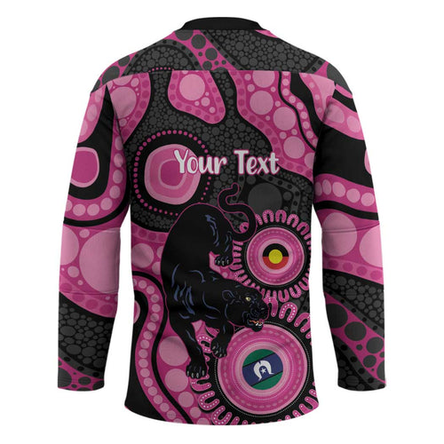 Panthers NAIDOC Week 2026 Personalised Hockey Jersey 50 Years of Deadly Aboriginal Art Pink