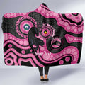 Panthers NAIDOC Week 2026 Personalised Hooded Blanket 50 Years of Deadly Aboriginal Art Pink