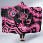 Panthers NAIDOC Week 2026 Personalised Hooded Blanket 50 Years of Deadly Aboriginal Art Pink