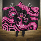Panthers NAIDOC Week 2026 Personalised Hooded Blanket 50 Years of Deadly Aboriginal Art Pink