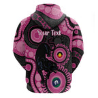 Panthers NAIDOC Week 2026 Personalised Hoodie 50 Years of Deadly Aboriginal Art Pink