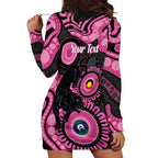 Panthers NAIDOC Week 2026 Personalised Hoodie Dress 50 Years of Deadly Aboriginal Art Pink