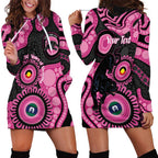 Panthers NAIDOC Week 2026 Personalised Hoodie Dress 50 Years of Deadly Aboriginal Art Pink