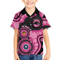 Panthers NAIDOC Week 2026 Personalised Kid Hawaiian Shirt 50 Years of Deadly Aboriginal Art Pink