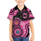 Panthers NAIDOC Week 2026 Personalised Kid Hawaiian Shirt 50 Years of Deadly Aboriginal Art Pink