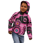 Panthers NAIDOC Week 2026 Personalised Kid Hoodie 50 Years of Deadly Aboriginal Art Pink