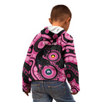 Panthers NAIDOC Week 2026 Personalised Kid Hoodie 50 Years of Deadly Aboriginal Art Pink