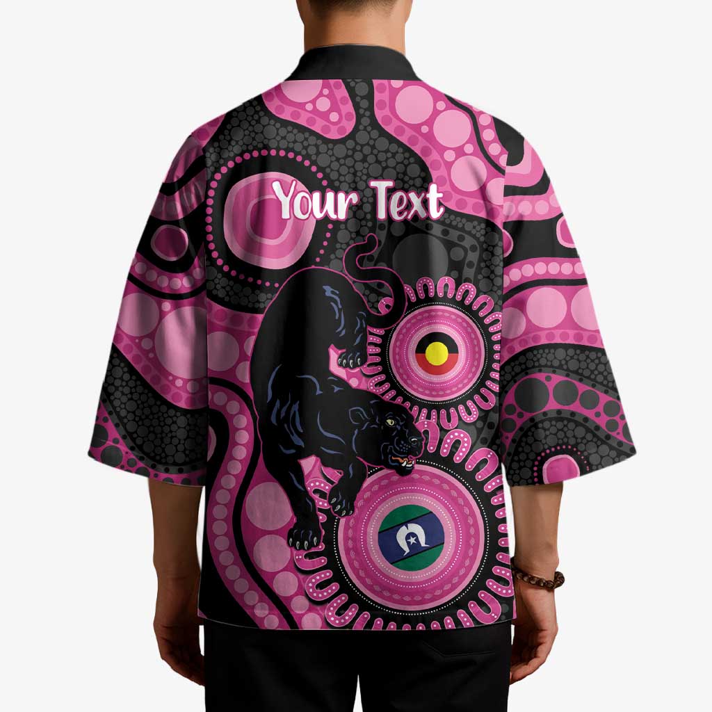 Panthers NAIDOC Week 2026 Personalised Kimono 50 Years of Deadly Aboriginal Art Pink