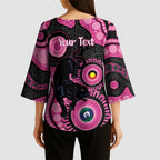 Panthers NAIDOC Week 2026 Personalised Kimono Sleeve Blouse 50 Years of Deadly Aboriginal Art Pink