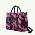 Panthers NAIDOC Week 2026 Personalised Leather Bag 50 Years of Deadly Aboriginal Art Pink