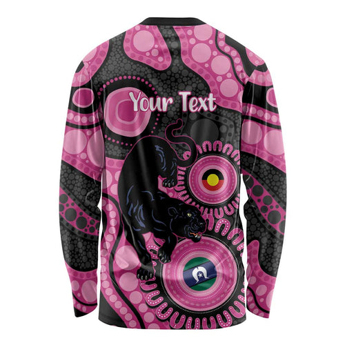 Panthers NAIDOC Week 2026 Personalised Long Sleeve Shirt 50 Years of Deadly Aboriginal Art Pink