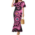 Panthers NAIDOC Week 2026 Personalised Mermaid Dress 50 Years of Deadly Aboriginal Art Pink