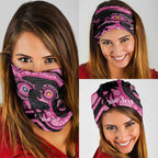 Panthers NAIDOC Week 2026 Personalised Neck Gaiter 50 Years of Deadly Aboriginal Art Pink
