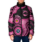 Panthers NAIDOC Week 2026 Personalised Padded Jacket 50 Years of Deadly Aboriginal Art Pink