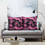 Panthers NAIDOC Week 2026 Personalised Pillow Cover 50 Years of Deadly Aboriginal Art Pink