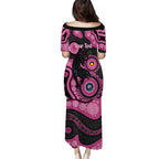 Panthers NAIDOC Week 2026 Personalised Puletasi 50 Years of Deadly Aboriginal Art Pink