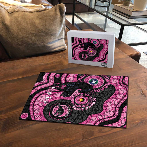 Panthers NAIDOC Week 2026 Personalised Puzzle 50 Years of Deadly Aboriginal Art Pink