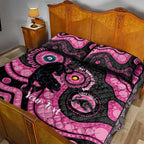 Panthers NAIDOC Week 2026 Personalised Quilt Bed Set 50 Years of Deadly Aboriginal Art Pink