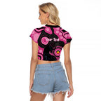 Panthers NAIDOC Week 2026 Personalised Raglan Cropped T Shirt 50 Years of Deadly Aboriginal Art Pink