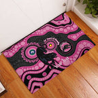 Panthers NAIDOC Week 2026 Personalised Rubber Doormat 50 Years of Deadly Aboriginal Art Pink