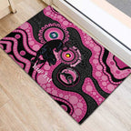 Panthers NAIDOC Week 2026 Personalised Rubber Doormat 50 Years of Deadly Aboriginal Art Pink