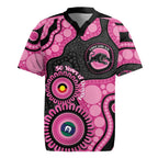 Panthers NAIDOC Week 2026 Personalised Rugby Jersey 50 Years of Deadly Aboriginal Art Pink
