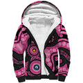 Panthers NAIDOC Week 2026 Personalised Sherpa Hoodie 50 Years of Deadly Aboriginal Art Pink