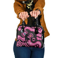 Panthers NAIDOC Week 2026 Personalised Shoulder Handbag 50 Years of Deadly Aboriginal Art Pink