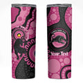 Panthers NAIDOC Week 2026 Personalised Skinny Tumbler 50 Years of Deadly Aboriginal Art Pink