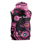 Panthers NAIDOC Week 2026 Personalised Sleeveless Zip Hoodie 50 Years of Deadly Aboriginal Art Pink