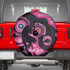 Panthers NAIDOC Week 2026 Personalised Spare Tire Cover 50 Years of Deadly Aboriginal Art Pink