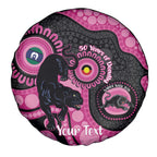 Panthers NAIDOC Week 2026 Personalised Spare Tire Cover 50 Years of Deadly Aboriginal Art Pink