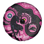 Panthers NAIDOC Week 2026 Personalised Spare Tire Cover 50 Years of Deadly Aboriginal Art Pink