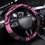 Panthers NAIDOC Week 2026 Steering Wheel Cover 50 Years of Deadly Aboriginal Art Pink