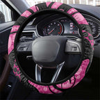 Panthers NAIDOC Week 2026 Steering Wheel Cover 50 Years of Deadly Aboriginal Art Pink