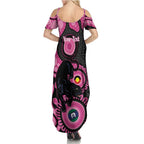 Panthers NAIDOC Week 2026 Personalised Summer Maxi Dress 50 Years of Deadly Aboriginal Art Pink