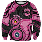 Panthers NAIDOC Week 2026 Personalised Sweatshirt 50 Years of Deadly Aboriginal Art Pink