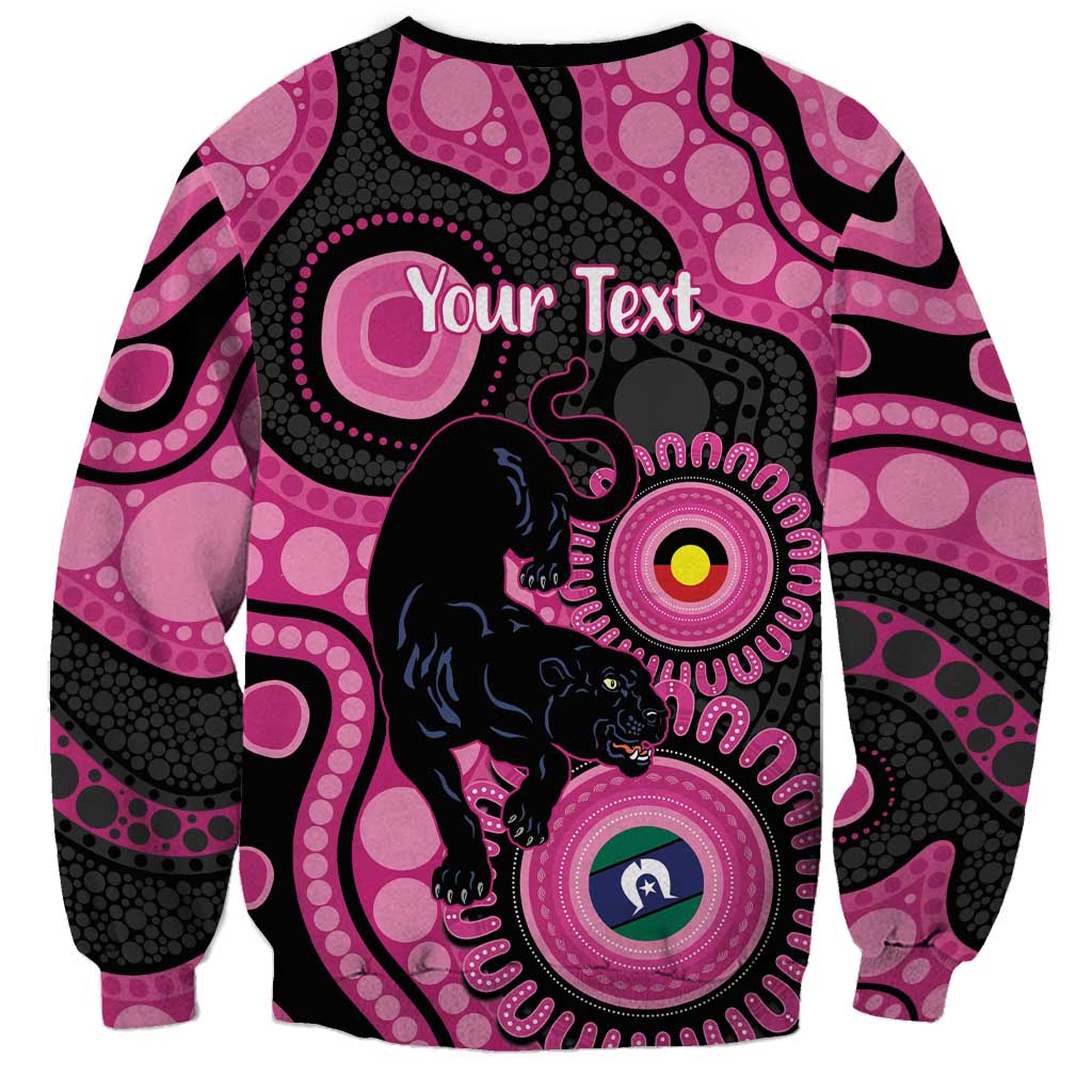 Panthers NAIDOC Week 2026 Personalised Sweatshirt 50 Years of Deadly Aboriginal Art Pink
