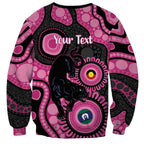 Panthers NAIDOC Week 2026 Personalised Sweatshirt 50 Years of Deadly Aboriginal Art Pink