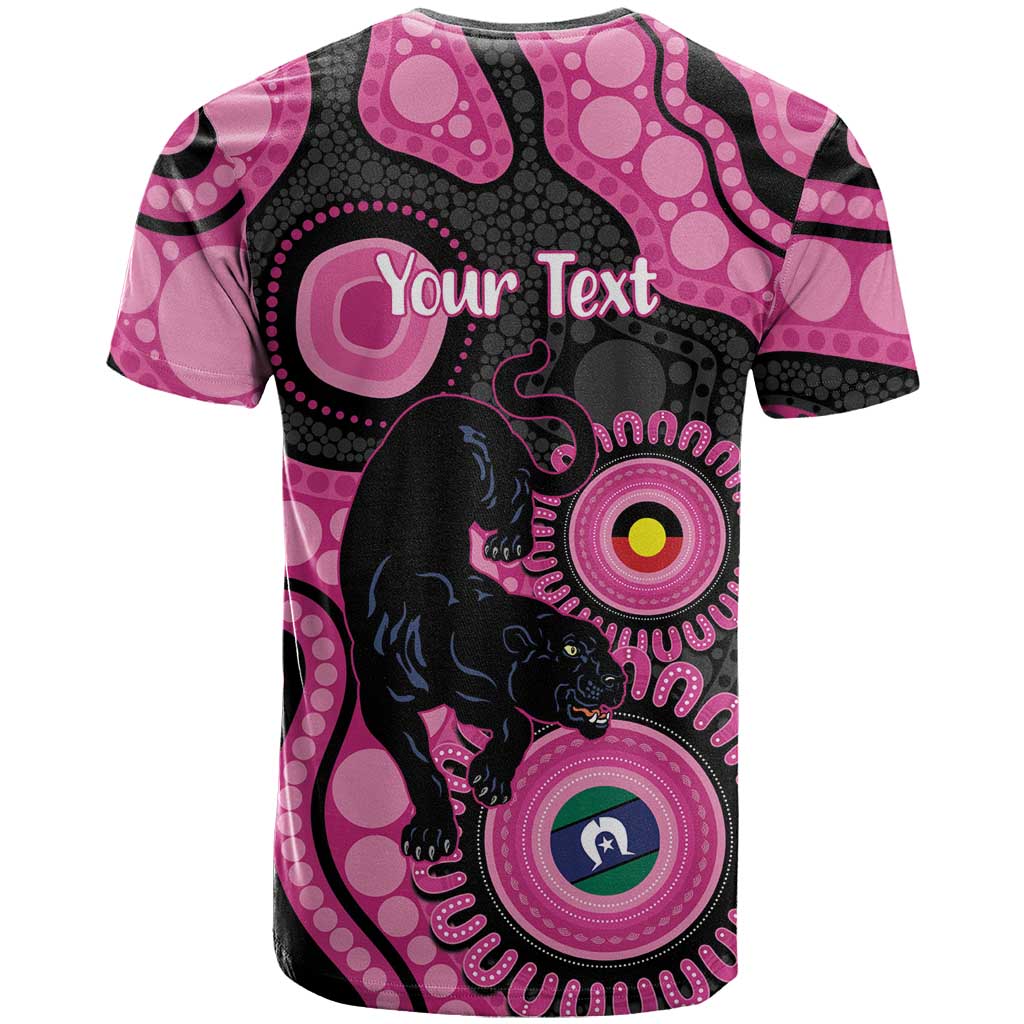 Panthers NAIDOC Week 2026 Personalised T Shirt 50 Years of Deadly Aboriginal Art Pink