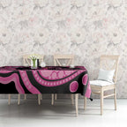 Panthers NAIDOC Week 2026 Personalised Tablecloth 50 Years of Deadly Aboriginal Art Pink