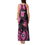 Panthers NAIDOC Week 2026 Personalised Tank Maxi Dress 50 Years of Deadly Aboriginal Art Pink