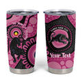 Panthers NAIDOC Week 2026 Personalised Tumbler Cup 50 Years of Deadly Aboriginal Art Pink