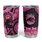 Panthers NAIDOC Week 2026 Personalised Tumbler Cup 50 Years of Deadly Aboriginal Art Pink